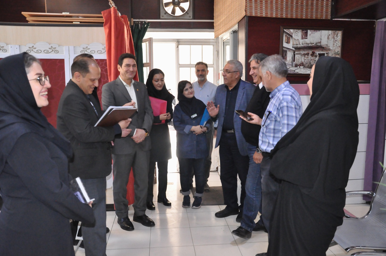 بازدید تیم کارشناسی دانشگاه از واحدهای برونسپاری بیمارستان بهارلو